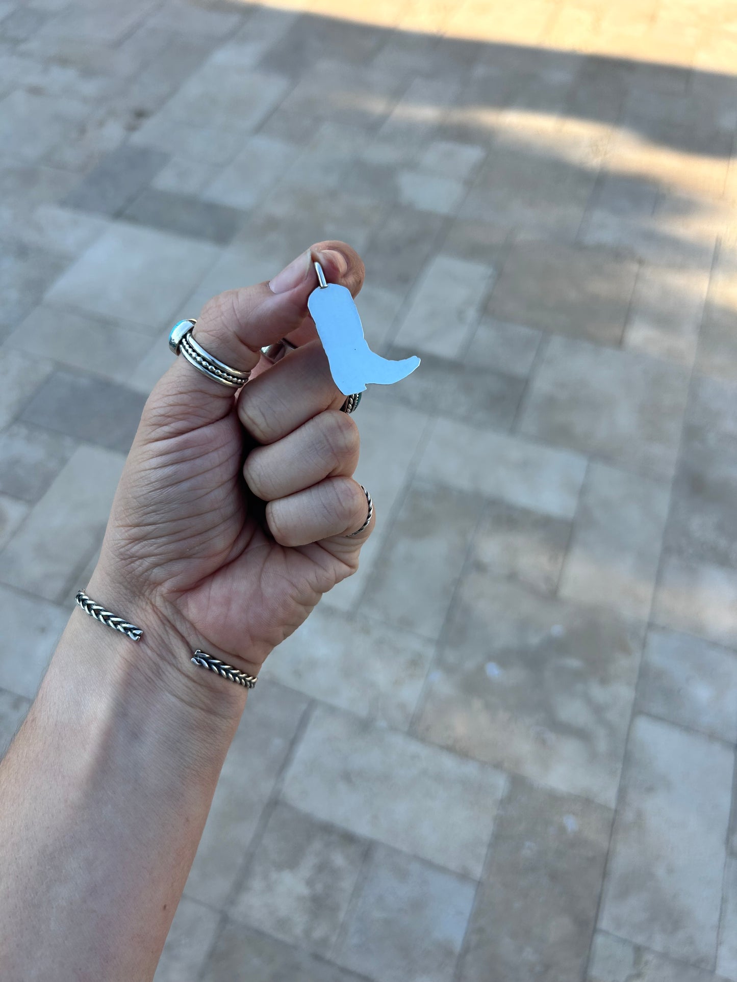Turquoise Boot Pendant