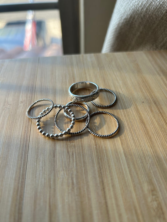 Sterling Silver Stacking Rings